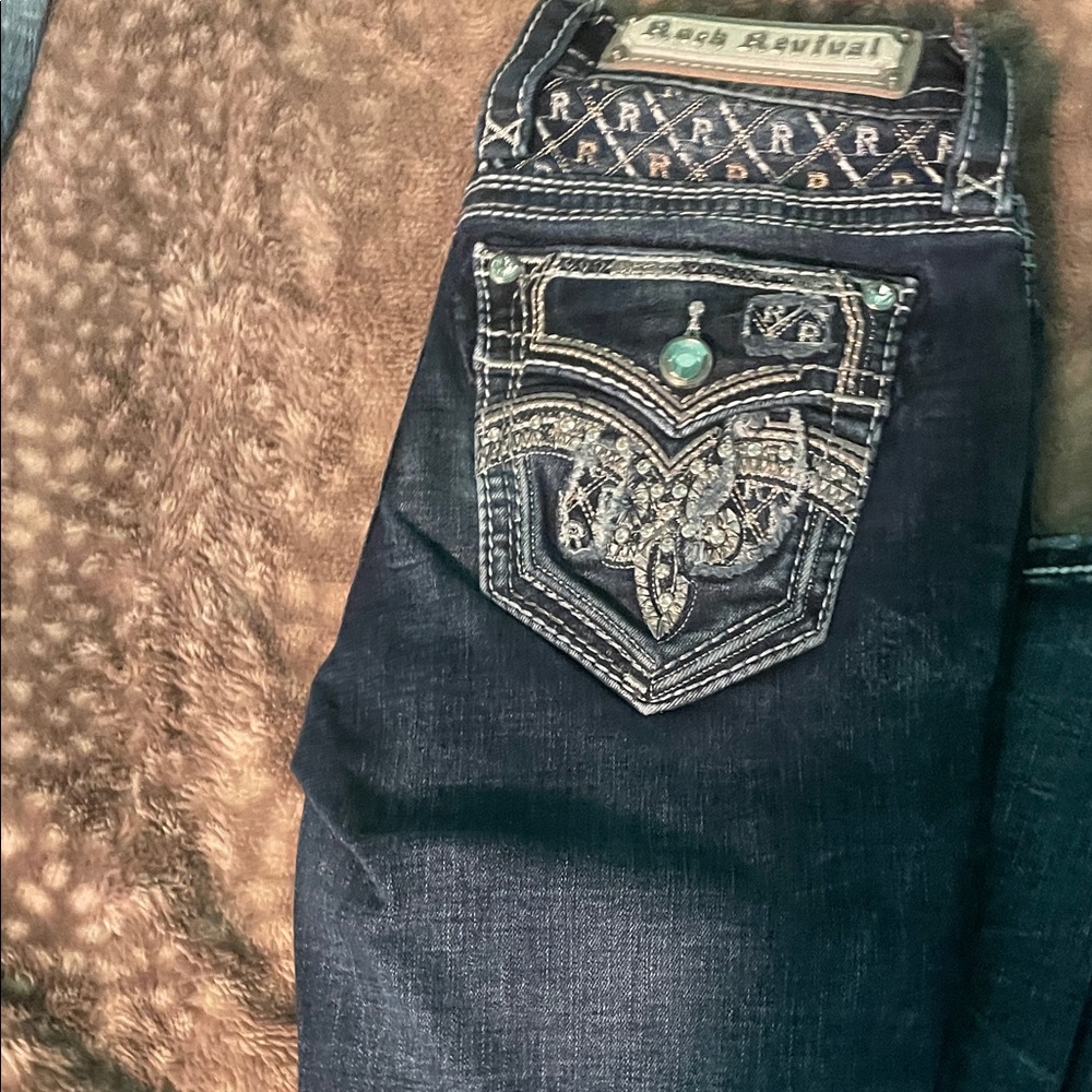 Rock Revival Women's Dark Blue Boot Cut Jeans